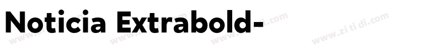 Noticia Extrabold字体转换